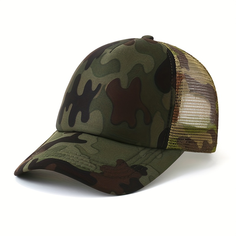 Outdoor Hunting Prints - قبعة بيسبول شبكية مطبوعة بنقشة التمويه
